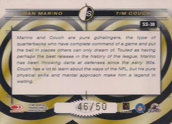 1999 Leaf Rookies & Stars - Signature Series #SS-30 Dan Marino / Tim Couch Back