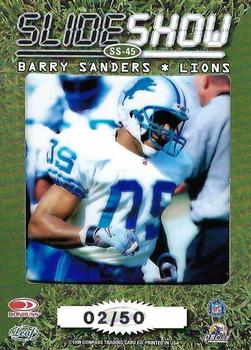 1999 Leaf Rookies & Stars - SlideShow Green #SS-45 Barry Sanders Back