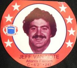 1979 Icee Discs #NNO Jeff Van Note Front