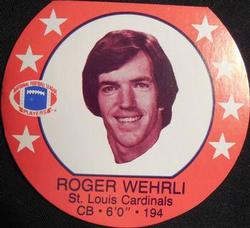 1979 Icee Discs #NNO Roger Wehrli Front