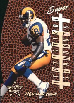 1999 Leaf Rookies & Stars - Statistical Standouts Die Cuts #SS-8 Marshall Faulk Front