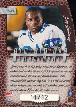 1999 Leaf Rookies & Stars - Statistical Standouts Die Cuts #SS-11 Joey Galloway Back