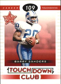 1999 Leaf Rookies & Stars - Touchdown Club #TC-4 Barry Sanders Front