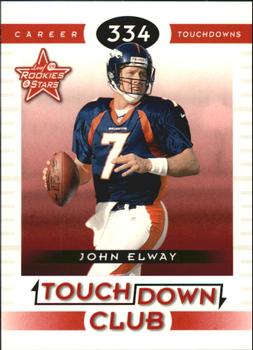 1999 Leaf Rookies & Stars - Touchdown Club #TC-5 John Elway Front
