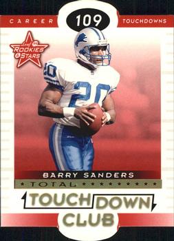 1999 Leaf Rookies & Stars - Touchdown Club Die Cuts #TC-4 Barry Sanders Front