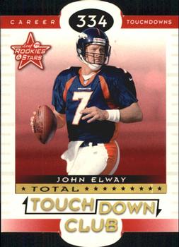 1999 Leaf Rookies & Stars - Touchdown Club Die Cuts #TC-5 John Elway Front