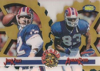 1995 Classic Images Limited - Focused Gold #F-3 Jim Kelly / Andre Reed Front