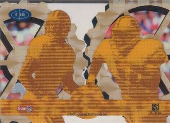 1995 Classic Images Limited - Focused Gold #F-10 Barry Sanders / Herman Moore Back