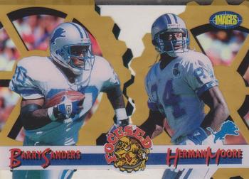 1995 Classic Images Limited - Focused Gold #F-10 Barry Sanders / Herman Moore Front
