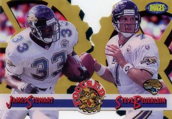 1995 Classic Images Limited - Focused Gold #F-12 James Stewart / Steve Beuerlein Front