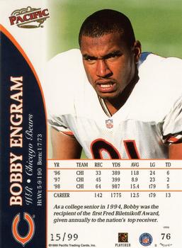 1999 Pacific - Copper #76 Bobby Engram Back