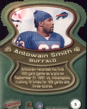 1999 Pacific - Gold Crown Die Cuts #5 Antowain Smith Back