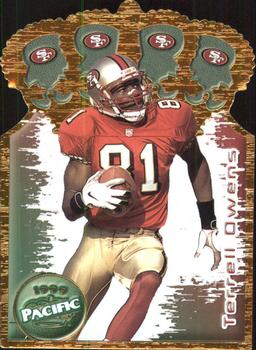 1999 Pacific - Gold Crown Die Cuts #29 Terrell Owens Front