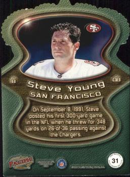 1999 Pacific - Gold Crown Die Cuts #31 Steve Young Back