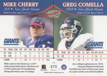1999 Pacific - Opening Day #275 Mike Cherry / Greg Comella Back