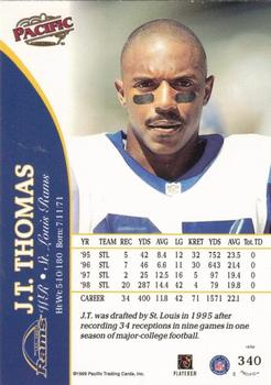 1999 Pacific - Opening Day #340 J.T. Thomas Back