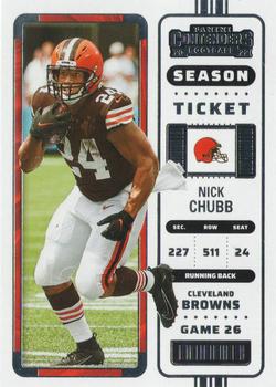 2022 Panini Contenders #24 Nick Chubb Front