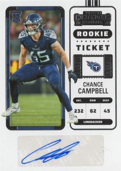 2022 Panini Contenders #251 Chance Campbell Front