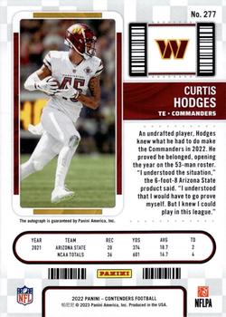 2022 Panini Contenders #277 Curtis Hodges Back