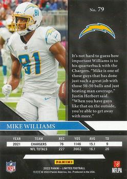 2022 Panini Limited #79 Mike Williams Back