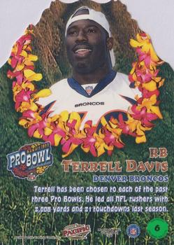 1999 Pacific - Pro Bowl Die Cuts #6 Terrell Davis Back