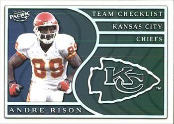 1999 Pacific - Team Checklists #15 Andre Rison Front