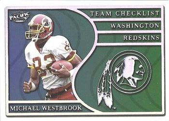 1999 Pacific - Team Checklists #31 Michael Westbrook Front