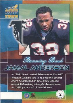 1999 Pacific Aurora - Championship Fever #2 Jamal Anderson Back