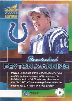 1999 Pacific Aurora - Championship Fever #9 Peyton Manning Back