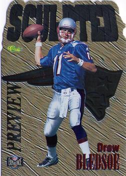 1995 Classic Images Limited Live - Sculpted Previews #NX2 Drew Bledsoe Front
