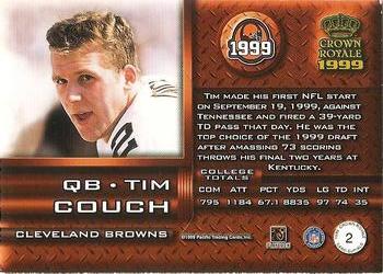1999 Pacific Crown Royale - Card-Supial #2 Tim Couch Back