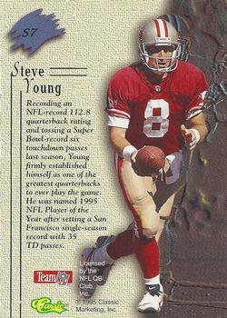 1995 Classic Images Limited Live - Silks #S7 Steve Young Back
