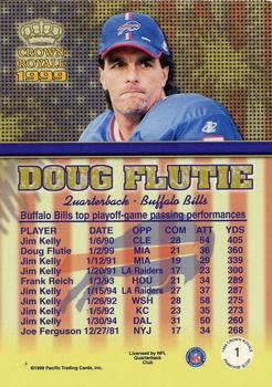 1999 Pacific Crown Royale - Franchise Glory #1 Doug Flutie Back