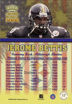 1999 Pacific Crown Royale - Franchise Glory #17 Jerome Bettis Back