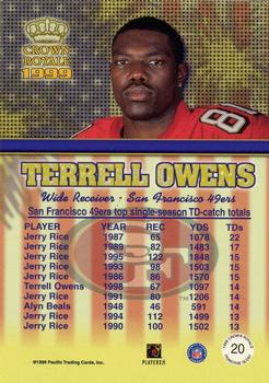 1999 Pacific Crown Royale - Franchise Glory #20 Terrell Owens Back
