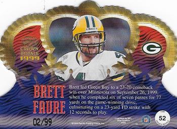 1999 Pacific Crown Royale - Limited Series #52 Brett Favre Back