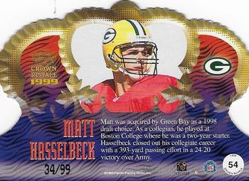 1999 Pacific Crown Royale - Limited Series #54 Matt Hasselbeck Back