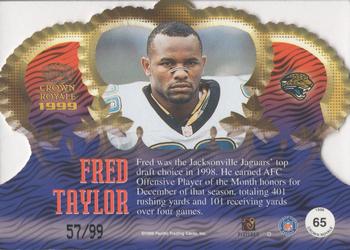 1999 Pacific Crown Royale - Limited Series #65 Fred Taylor Back