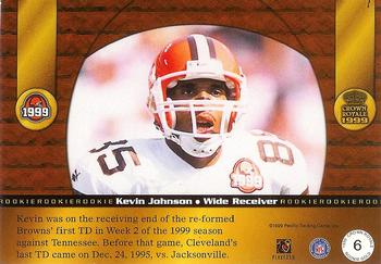 1999 Pacific Crown Royale - Rookie Gold #6 Kevin Johnson Back