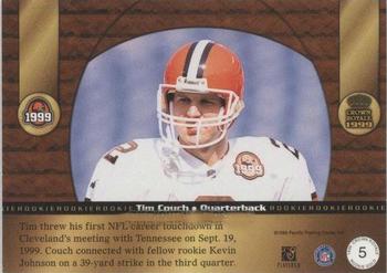 1999 Pacific Crown Royale - Rookie Gold #5 Tim Couch Back