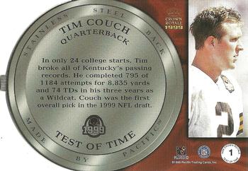 1999 Pacific Crown Royale - Test of Time #1 Tim Couch Back
