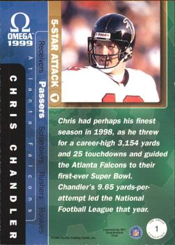 1999 Pacific Omega - 5-Star Attack #1 Chris Chandler Back