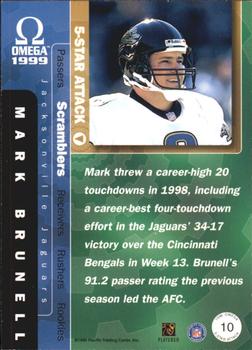 1999 Pacific Omega - 5-Star Attack #10 Mark Brunell Back