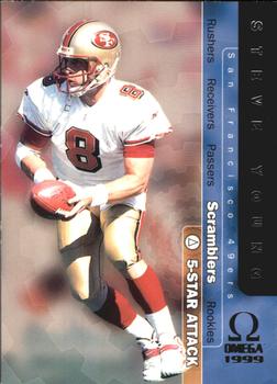 1999 Pacific Omega - 5-Star Attack #11 Steve Young Front