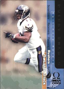 1999 Pacific Omega - 5-Star Attack #14 Priest Holmes Front