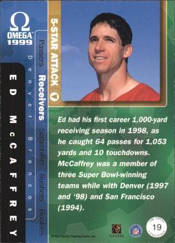 1999 Pacific Omega - 5-Star Attack #19 Ed McCaffrey Back