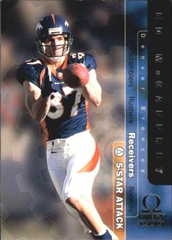1999 Pacific Omega - 5-Star Attack #19 Ed McCaffrey Front