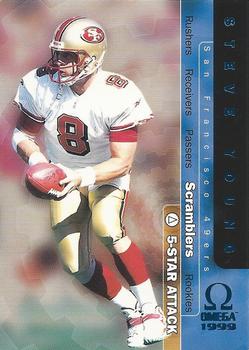 1999 Pacific Omega - 5-Star Attack Foils #11 Steve Young Front