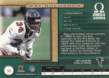 1999 Pacific Omega - Copper #10 Ray Buchanan Back
