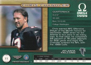 1999 Pacific Omega - Copper #11 Chris Chandler Back